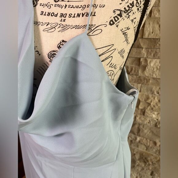 After Six Asymmetrical one shoulder draped cowl maxi dress nwt size 14 - Picture 5 of 7